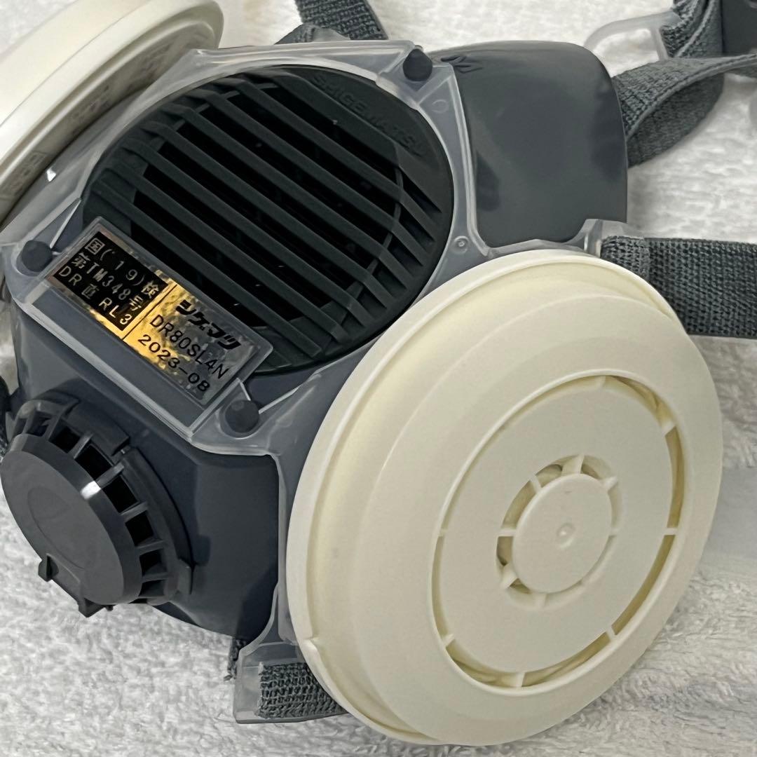 アスベスト対策★防塵マスク 6個DR80SL4N 替フィルター18個セット★石綿