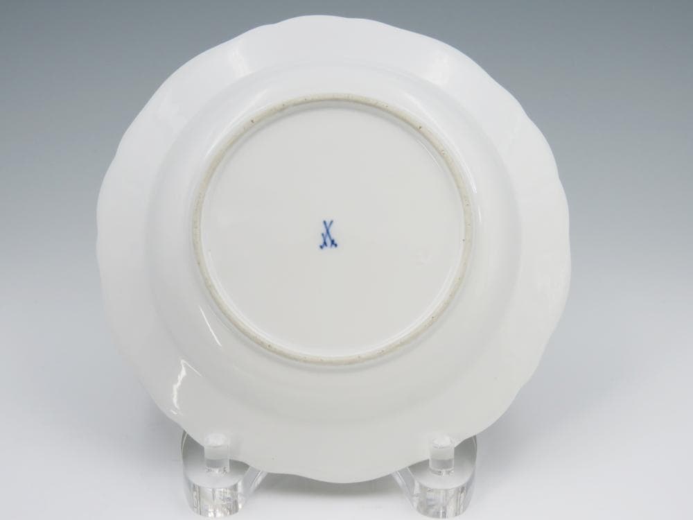 ☆希少☆マイセン　果実・フルーツ絵皿「レンブ」21.5cm　ボタン剣１級品