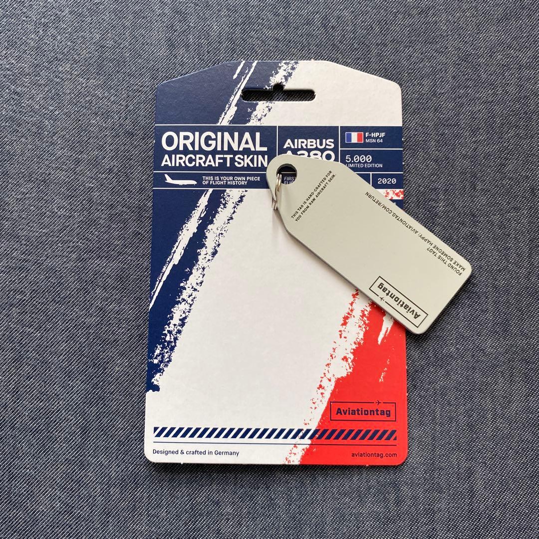 ゴ*ゴ様 (新品未使用)Aviationtag エールフランス航空 A380 F