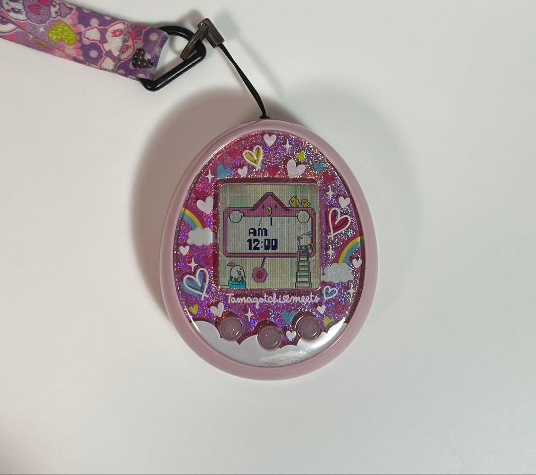 たまごっちみーつ　メルヘンみーつ　ピンク ストラップ付き