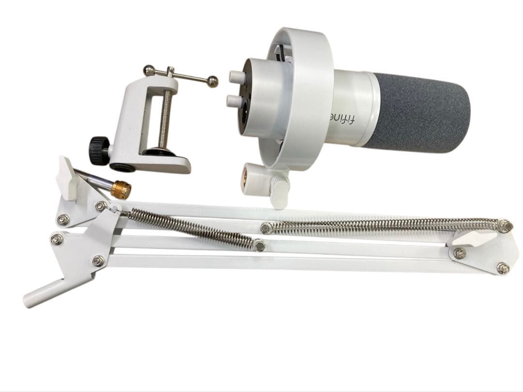 【開封・未使用】 FIFINE ダイナミックマイク USB/XLR接続 白 ２