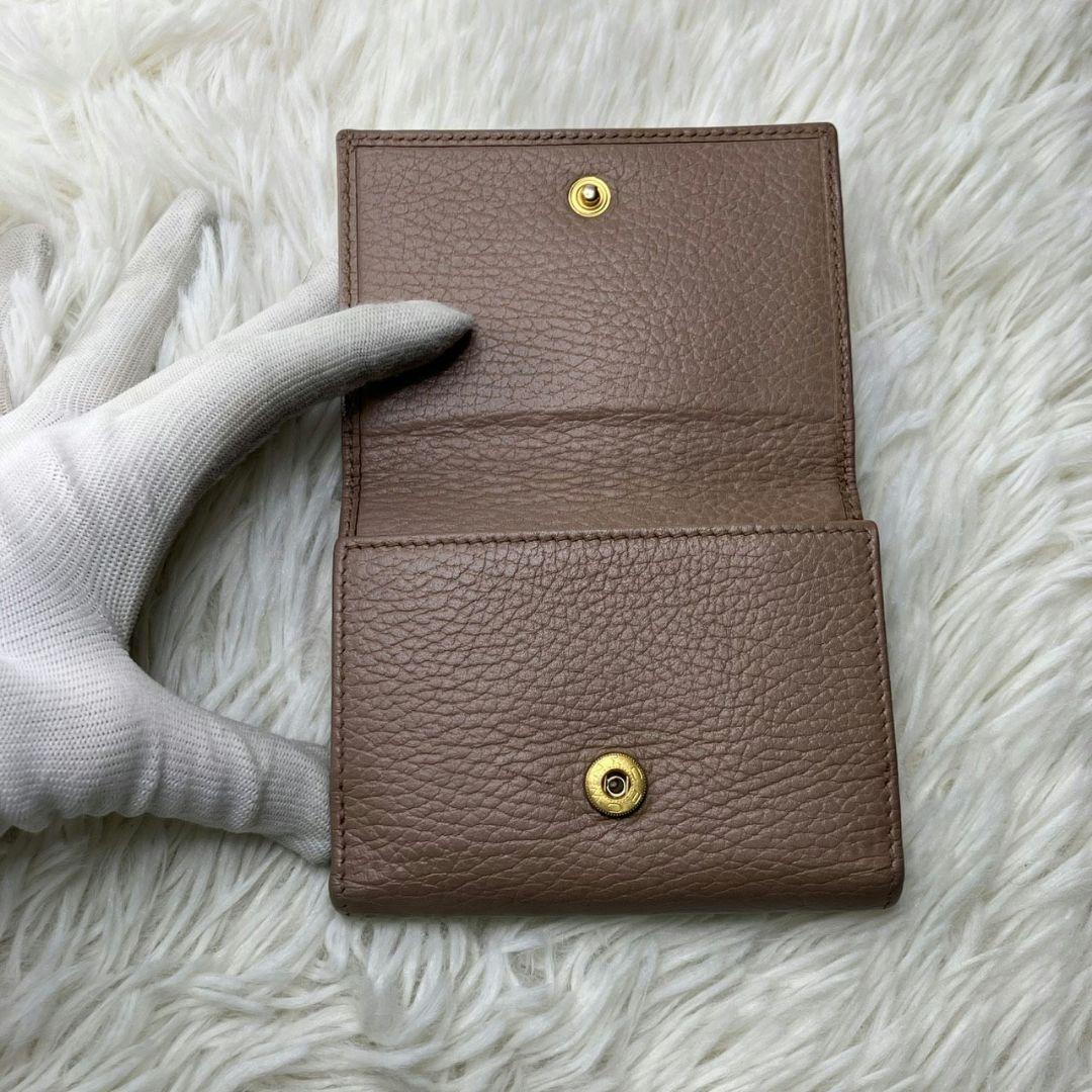 ✨美品✨　GUCCI ミニ財布　マーモント　三つ折り　GGロゴ
