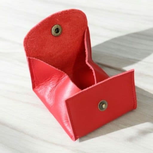 皇居財布　赤色　小銭入れ