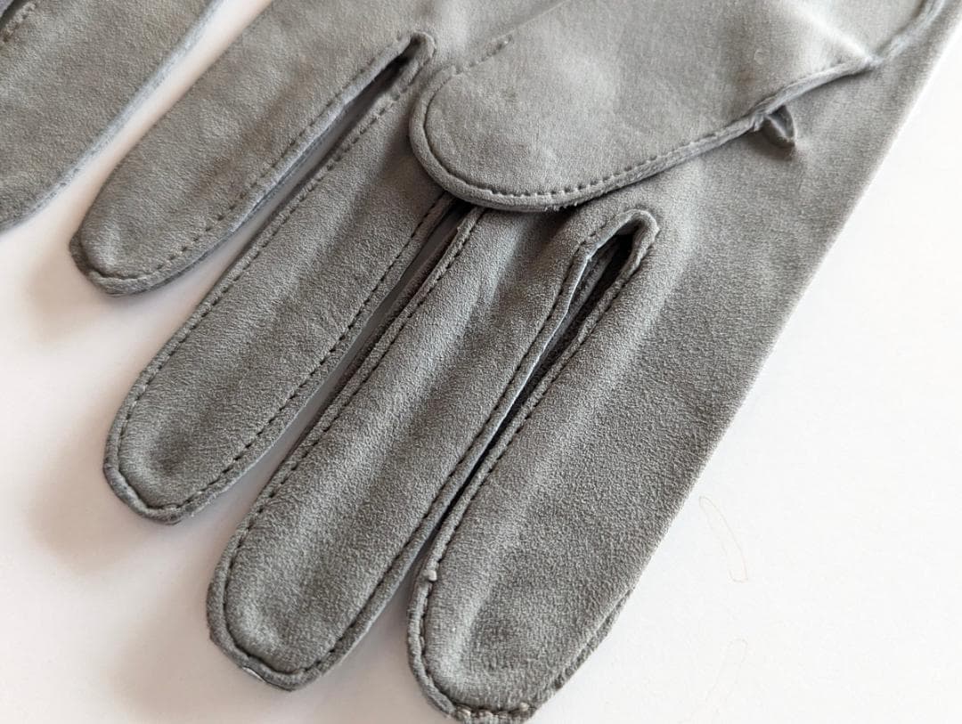 イギリスヴィンテージ 革手袋 フォーマル グレー レザーグローブ