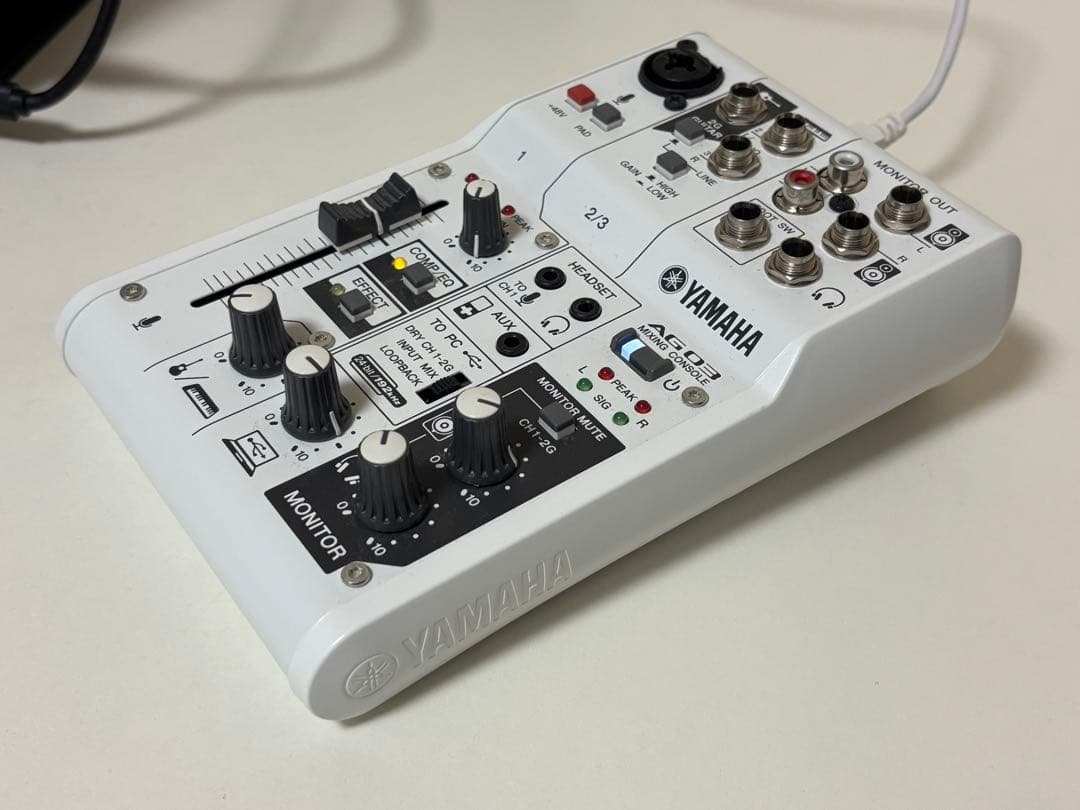 AG03 & SM58 &マイクアーム(マイクケーブル&ポップガード付属)