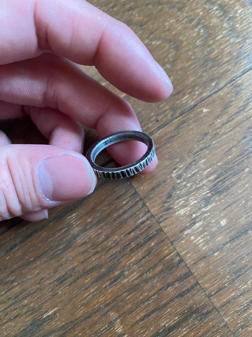 TOMWOOD 925シルバー リブデザインリング