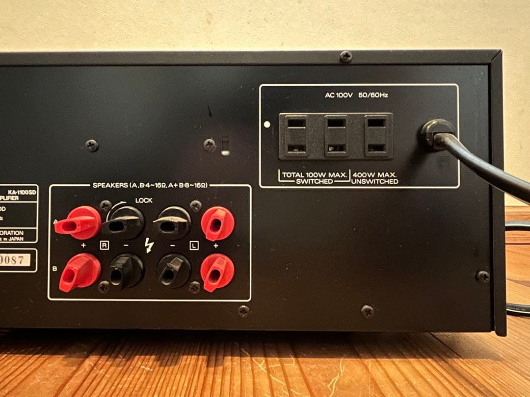 【マツダマン】KENWOOD プリメインアンプ　KA-1100SD 通電確