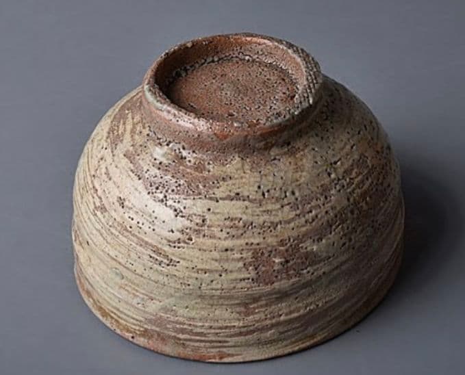 【江戸時代中期　伝世品】古萩刷毛目御本茶碗　斗々屋　李朝　高麗　千利休　御本手