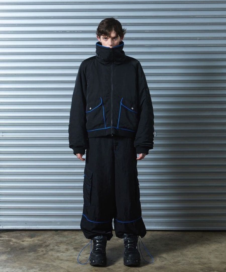 a2oパイピングバギーブルゾン　Mサイズ あおば