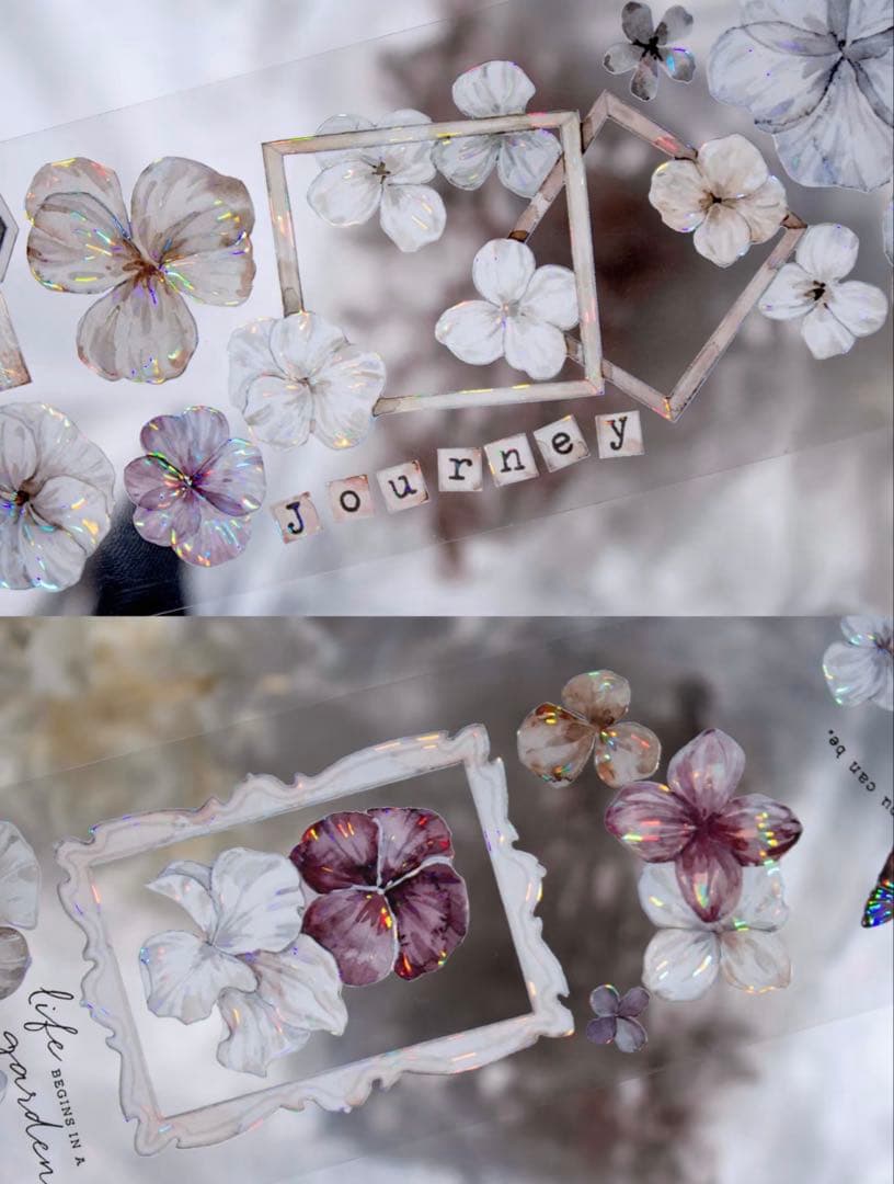 时间格子《迷棕》海外マスキングテープ　マステ 【2389】