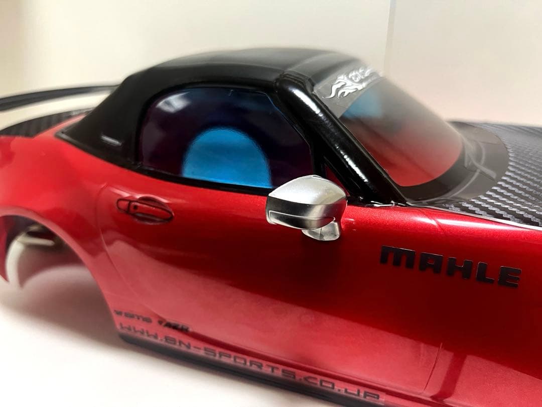 ラジコン 1/10 タミヤXB マツダ ロードスター レッドボディとタイヤセット