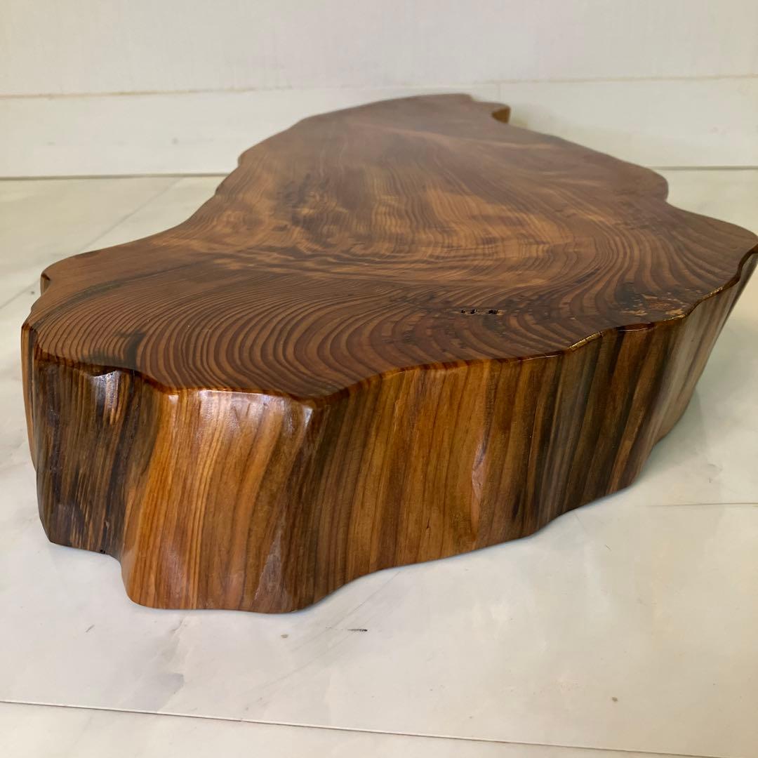 屋久杉台座　屋久杉飾り台　屋久杉工芸品　置台　屋久杉希少置き台　世界遺産