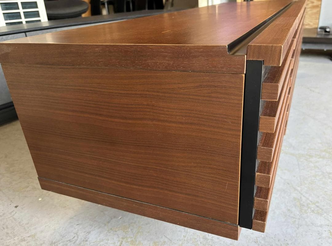 rin.rin.31 高級感 シギヤマ ローボード、テレビ台 ブラウン