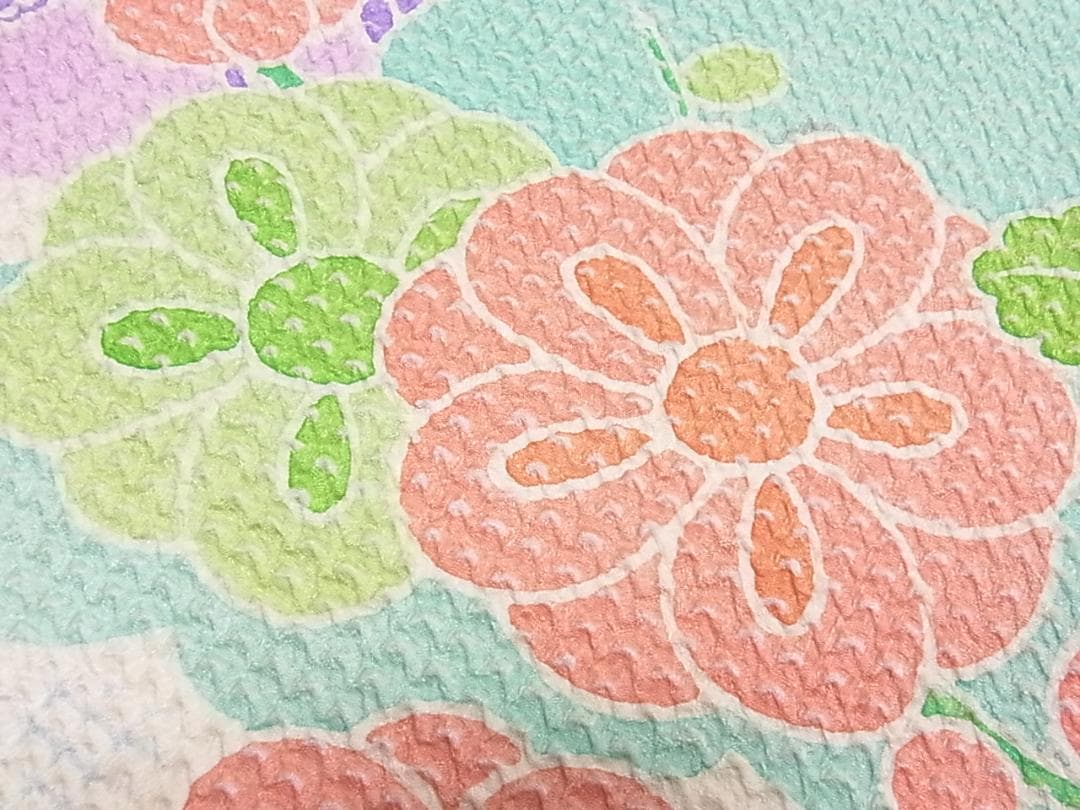 ♦︎きもの結♦︎藤娘　きぬたや　振袖　総絞り　吉祥花文　正絹♦︎sa29