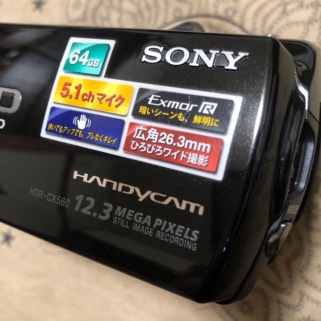 美品 SONY HDR-CX560V ナイトショット GPS搭載 ビデオカメラ