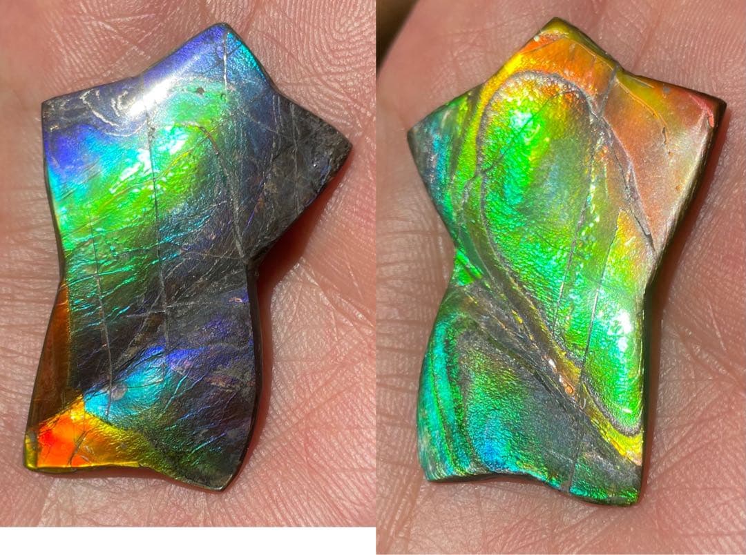 【期間限定セール】虹色星形　アンモライト　インペリアルレインボー　アンモライト