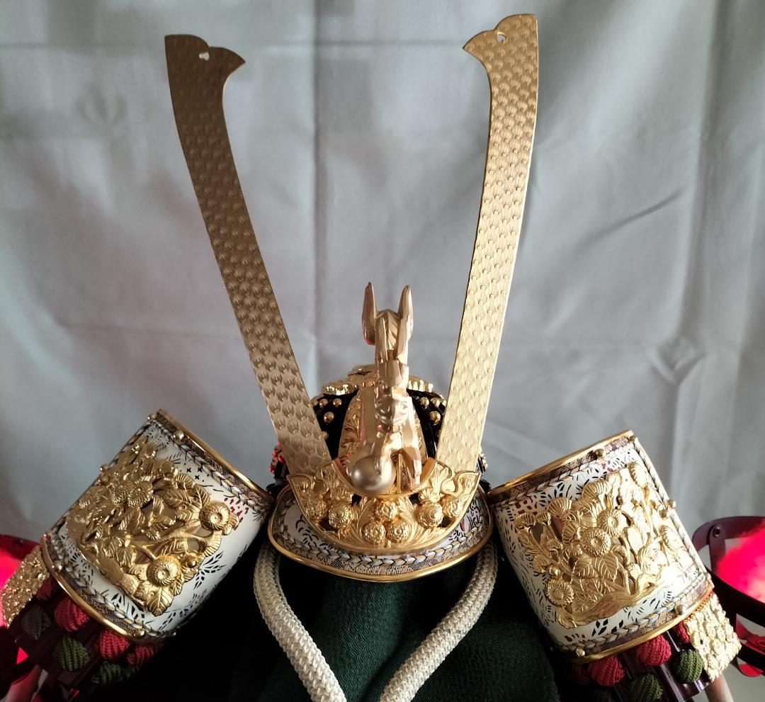 久月 五月人形セット（兜収納飾り、弓太刀、篝火）