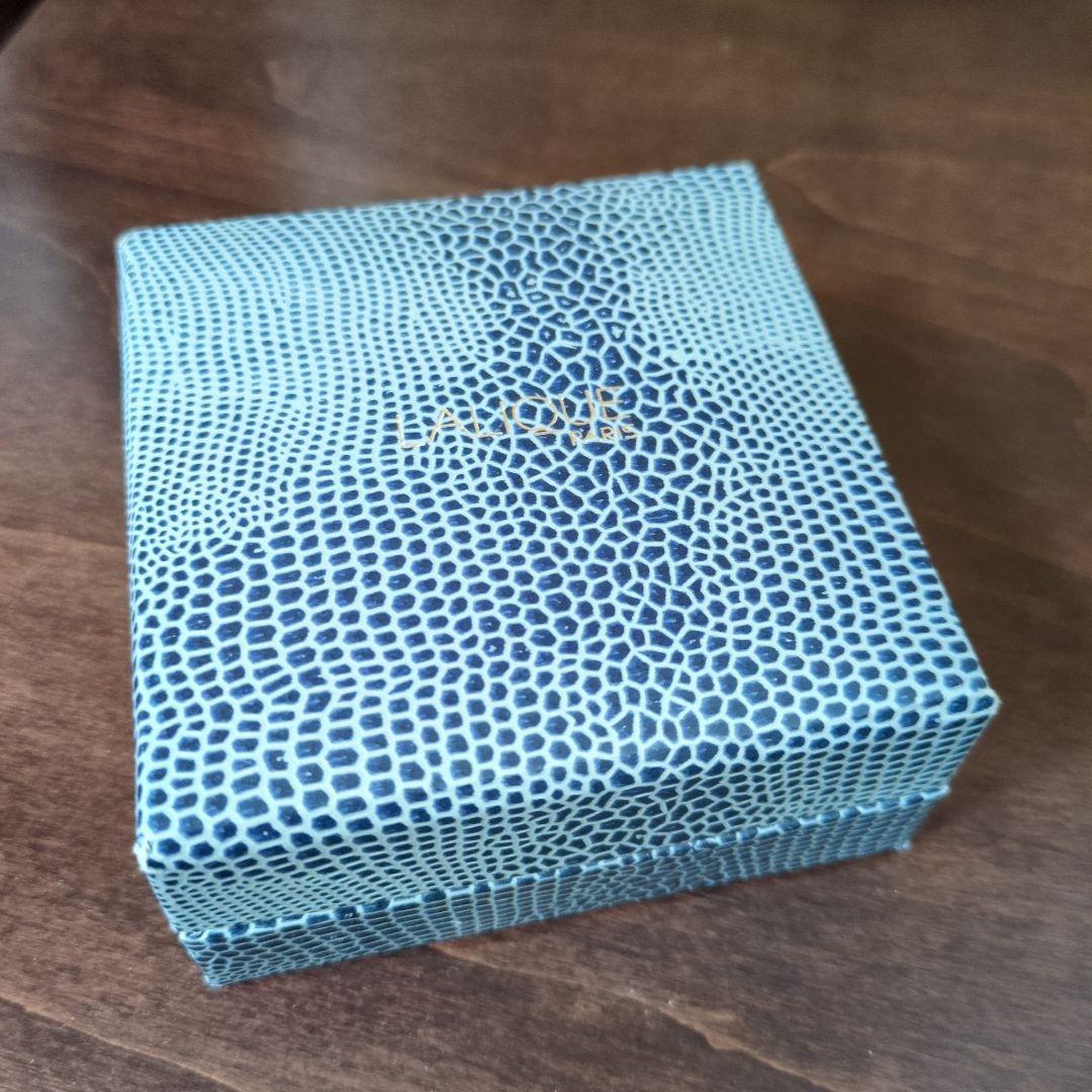 LALIQUEカービング・オウルクリスタルブローチ◎ルネ・ラリック