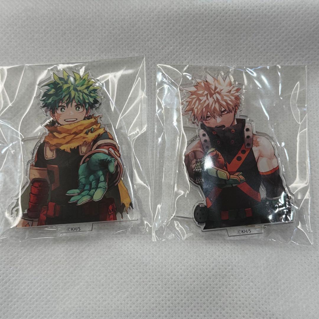 僕のヒーローアカデミア 42巻 緑谷出久、爆豪勝己 アクリルスタンド ゼブラック