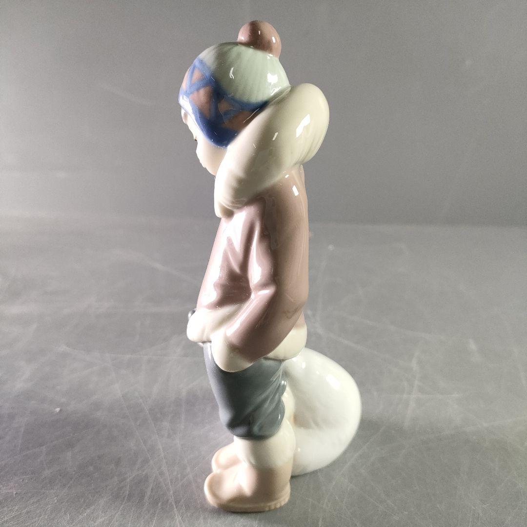 A883-9/LLADRO/リヤドロ/小熊とエスキモーの少年/フィギュリン/