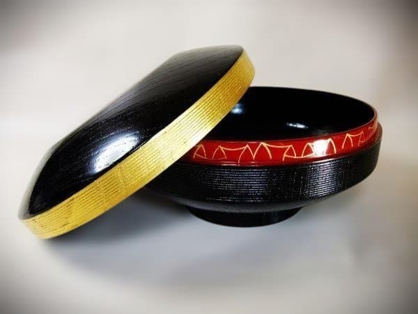 即中斎好 喰篭 塗師 宗春「久世宗春」天然木 本漆器