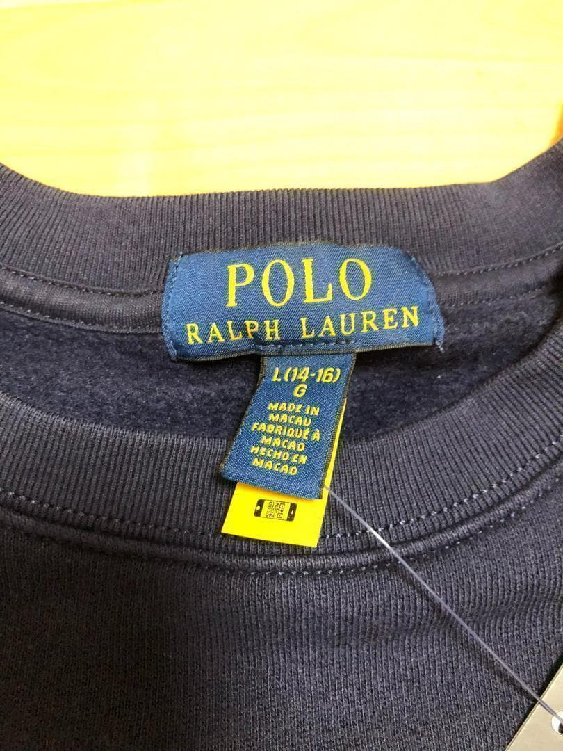 残り2枚2025新作新品ラルフローレン ポロベアトレーナーボーイズL160