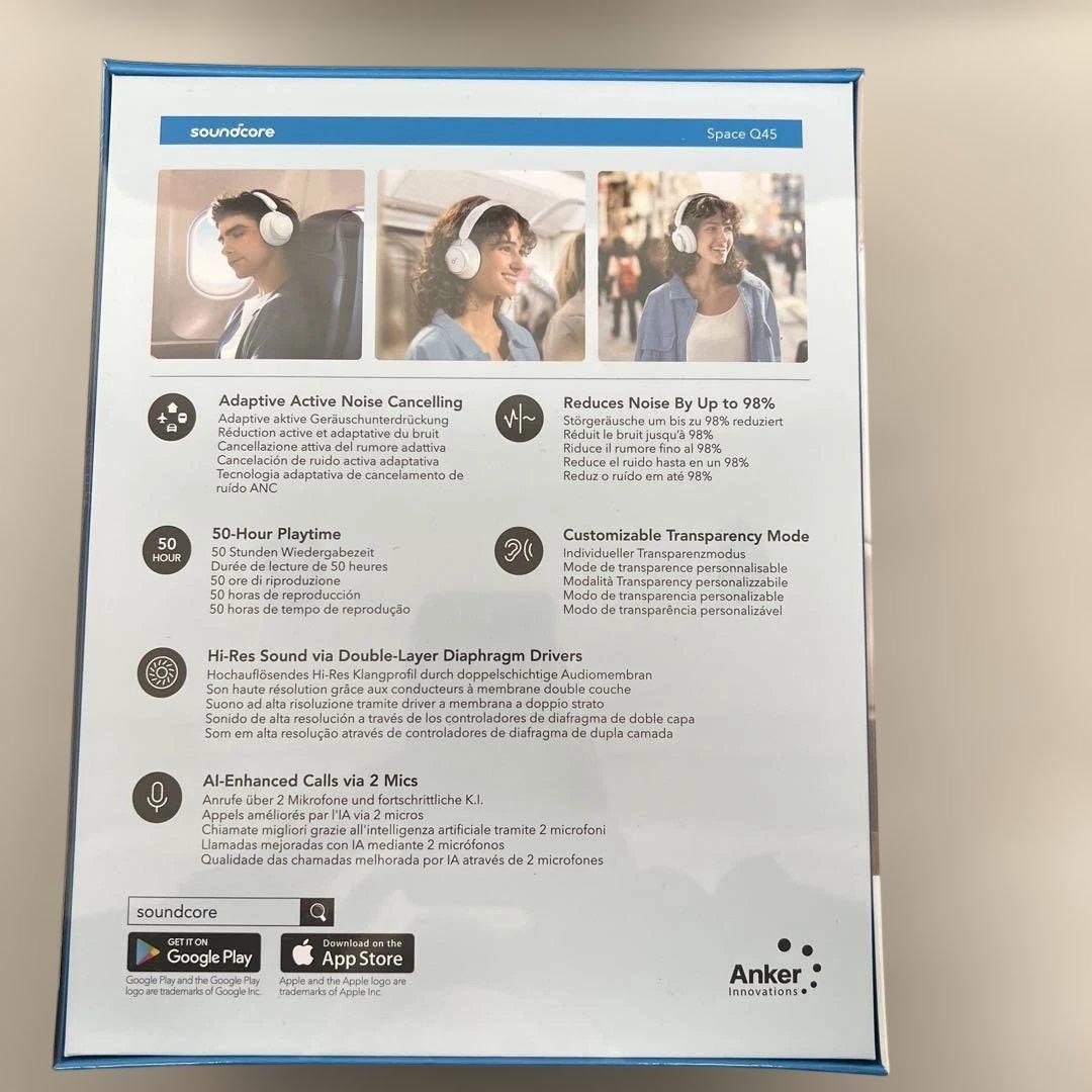 601041Soundcore SPACE Q45 ワイヤレスヘッドフォン未開封