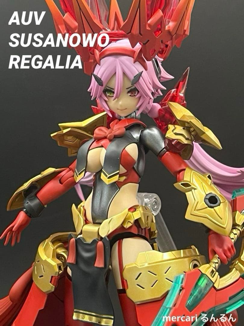 メガミデバイス　皇巫 スサノヲ レガリア 塗装完成品 紅蓮カラーver
