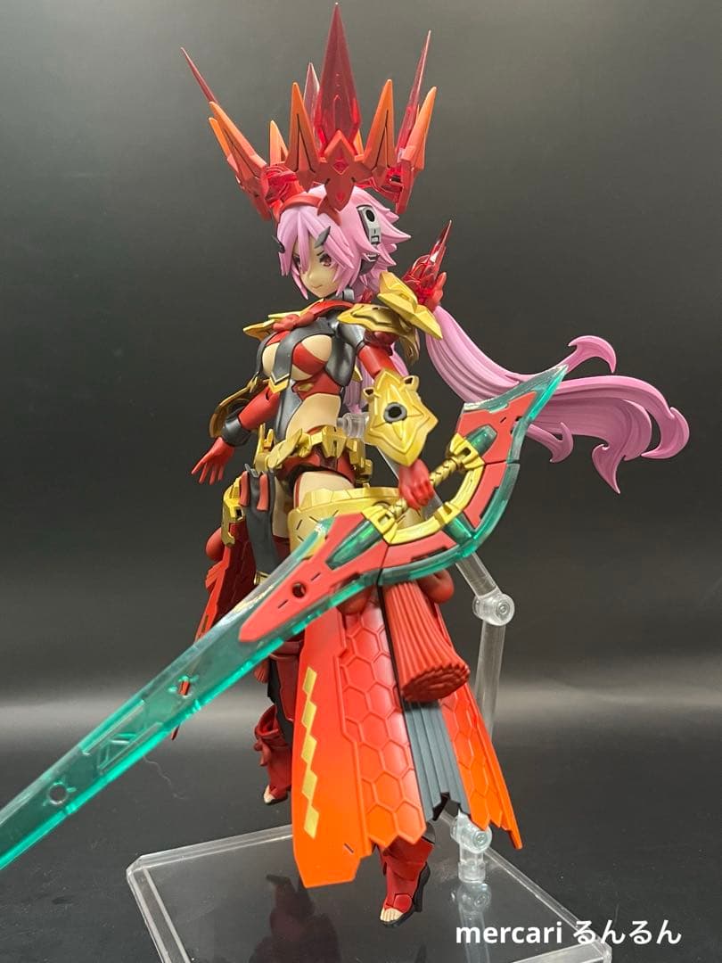 メガミデバイス　皇巫 スサノヲ レガリア 塗装完成品 紅蓮カラーver