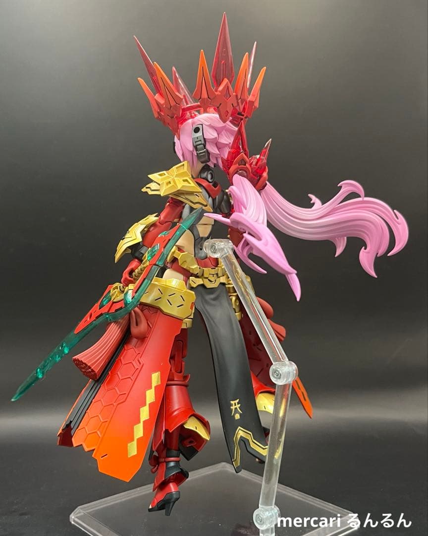 メガミデバイス　皇巫 スサノヲ レガリア 塗装完成品 紅蓮カラーver
