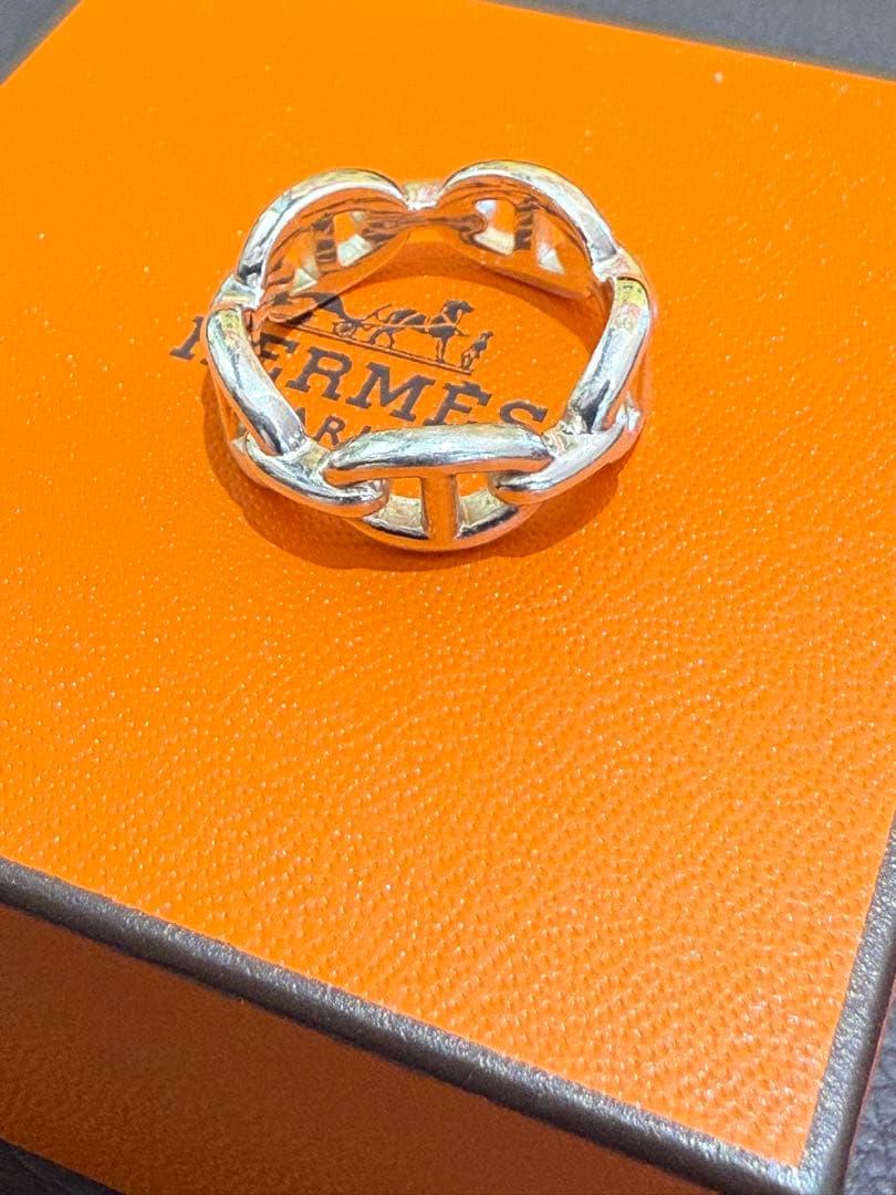 12月末まで限定❗️エルメス シェーヌダンクルリング アンシェネリング　54