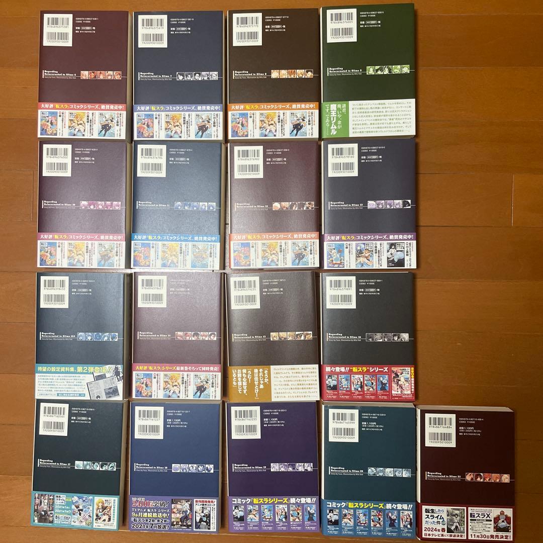 転生したらスライムだった件 6-21巻＋13.5巻セット　定価18700円