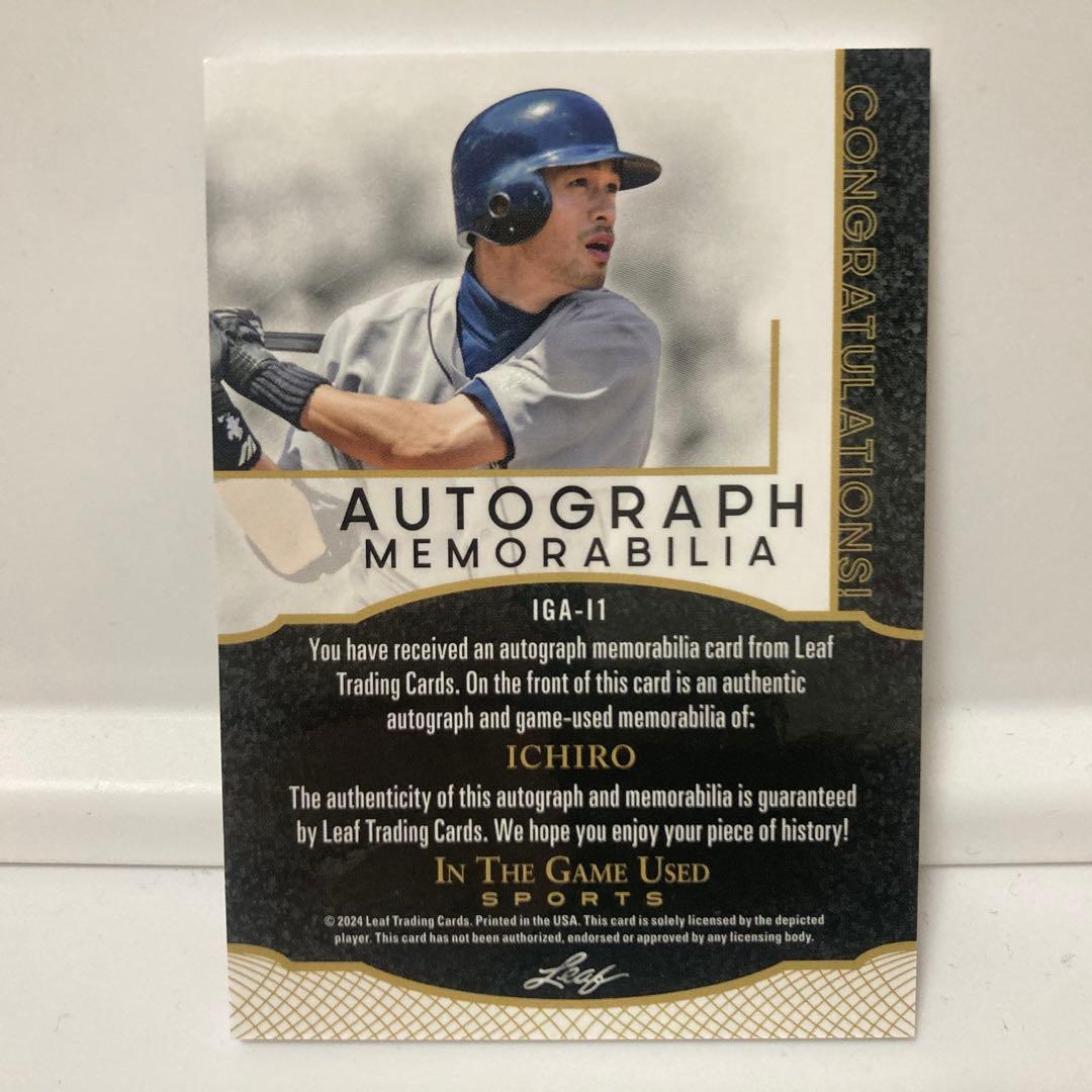 イチロー 直筆サイン 限定6枚 2024 Leaf