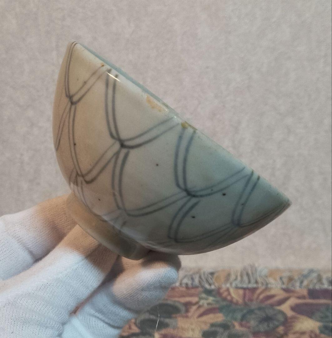 古伊万里 染付 網手 くらわんか碗 波佐見焼 江戸中期