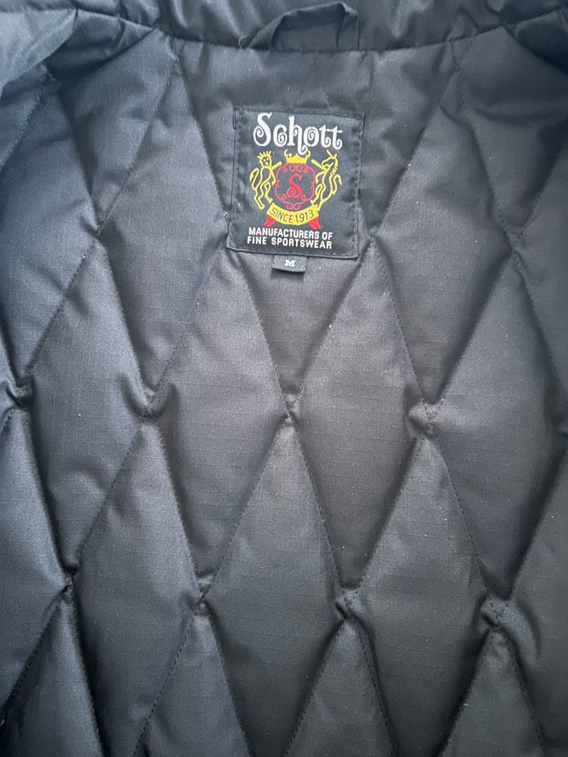 NP16　SCHOTTタイオンダウンコラボライダースジャケット