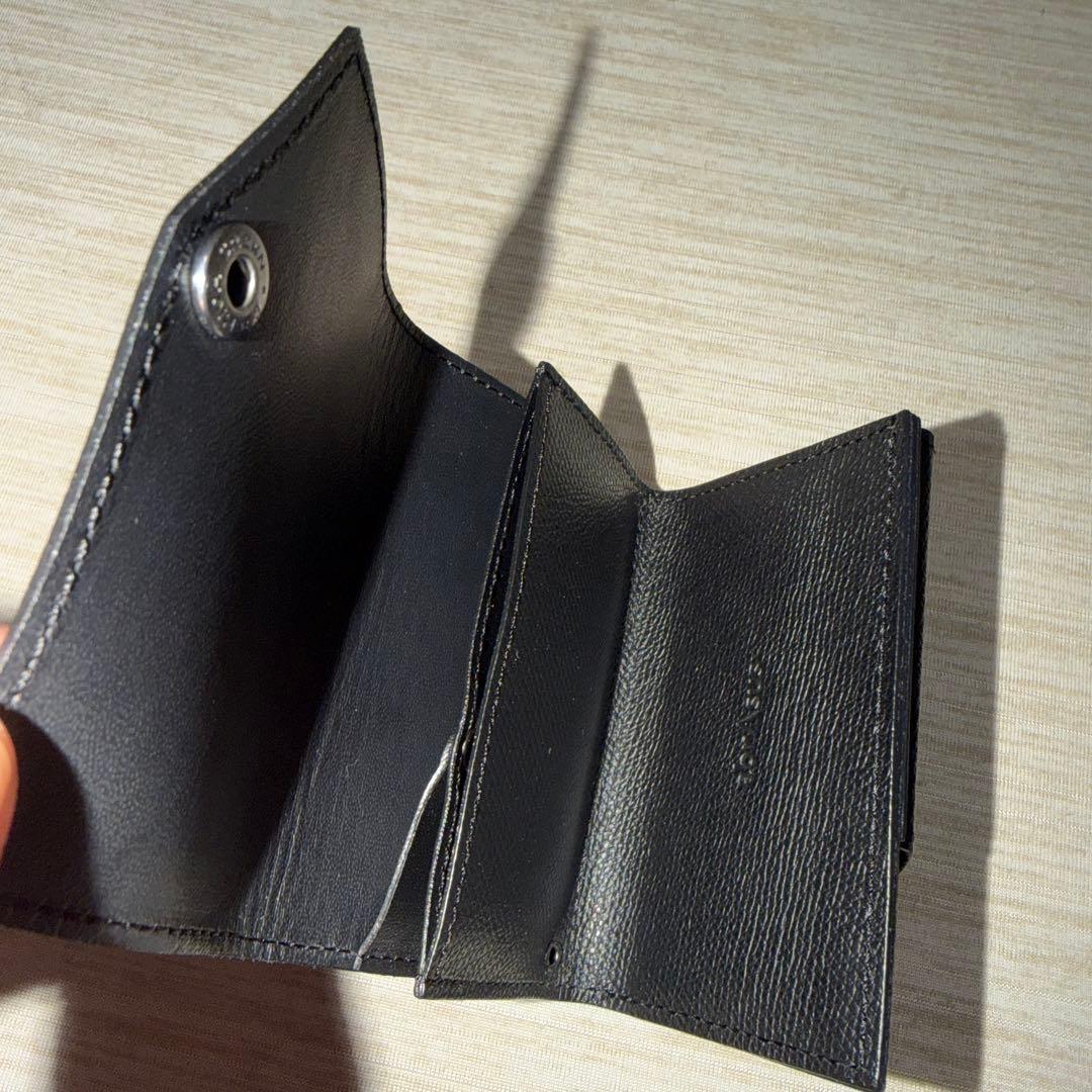 アブラサス　小さい財布 日本製 本革 ブラック