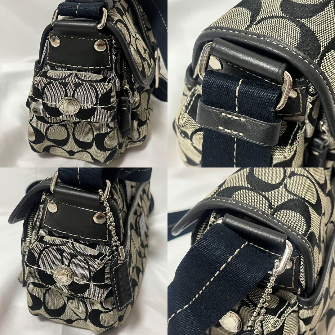 ✨極美品✨　coach ショルダーバッグ　バッグ　キャンバス　シグネチャー