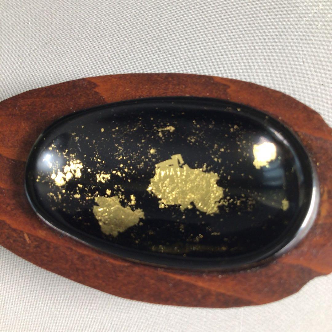 Ｒ６６１　香合　『海田雅孝作』『木彫』『蝉セミ香合』　共箱　茶道具　木工芸