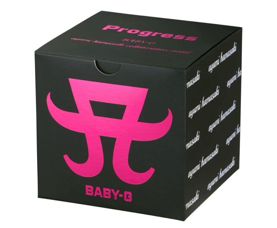 浜崎あゆみ CASIO BABY-G ブラック/ピンク デジタル腕時計