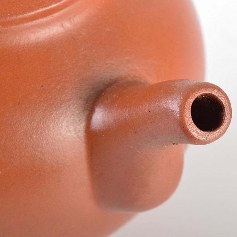 中国　孟臣製　紫砂　朱泥　急須　茶壷　時代箱付　D　R7592