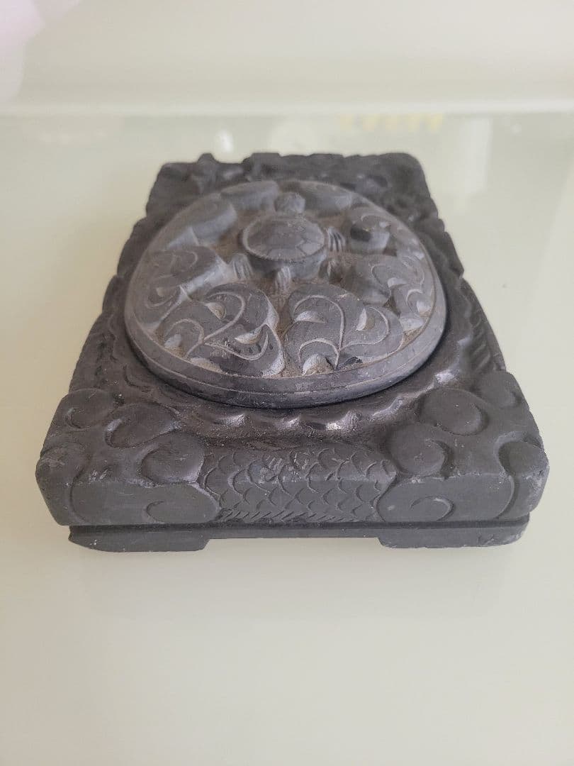 中国 古玩 古美術 雲龍 硯 文房四宝