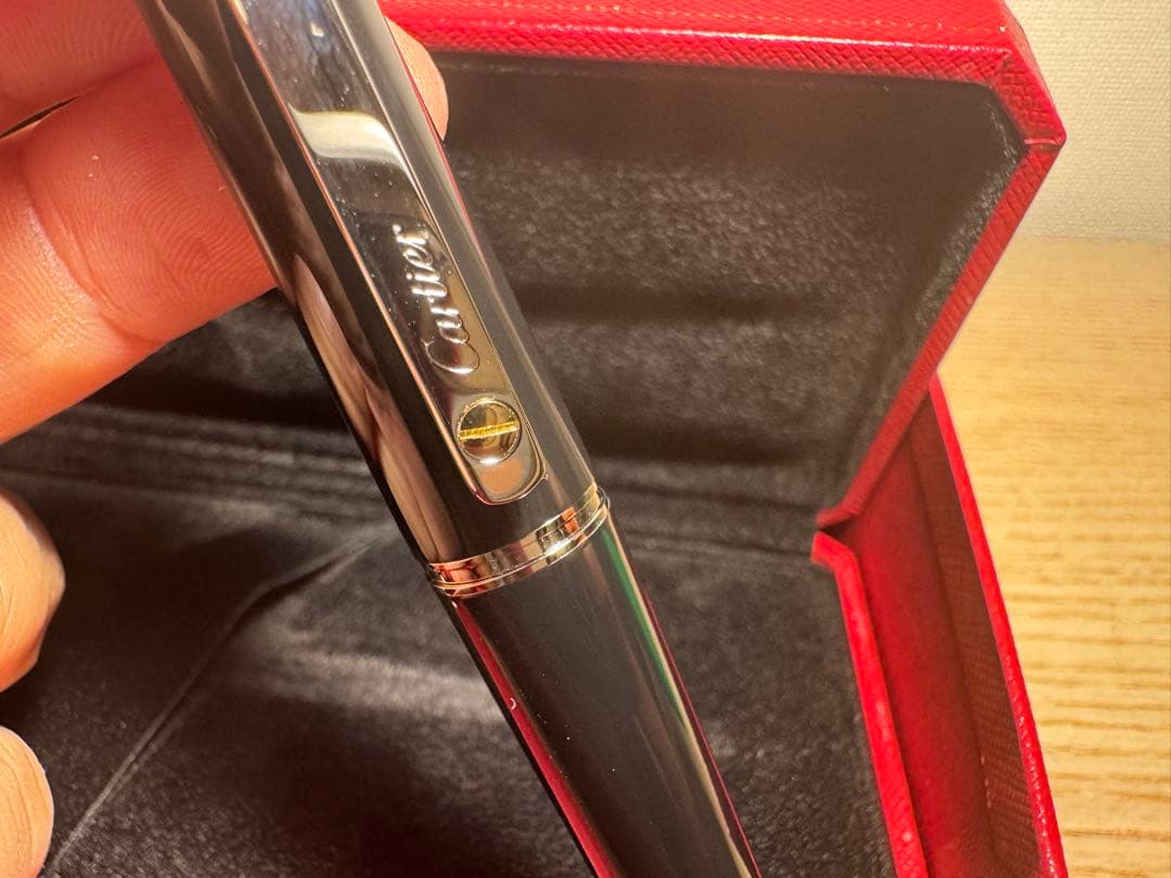 【新品未使用】Cartierボールペン サントス ドゥ カルティエ 専用ケース付