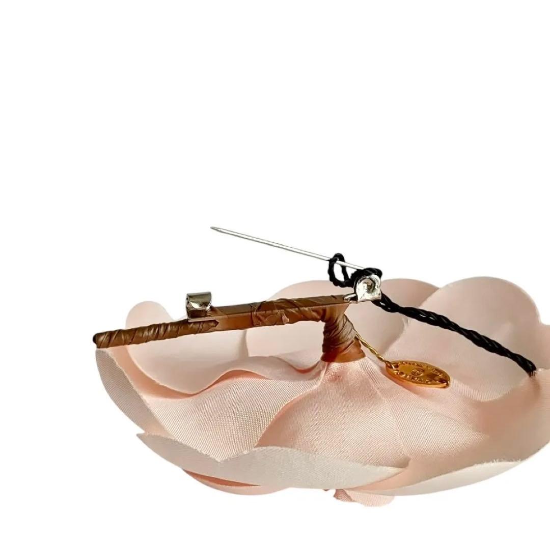 CHANEL カメリア コサージュ ブローチ ピンク 箱付き　お値下げしました