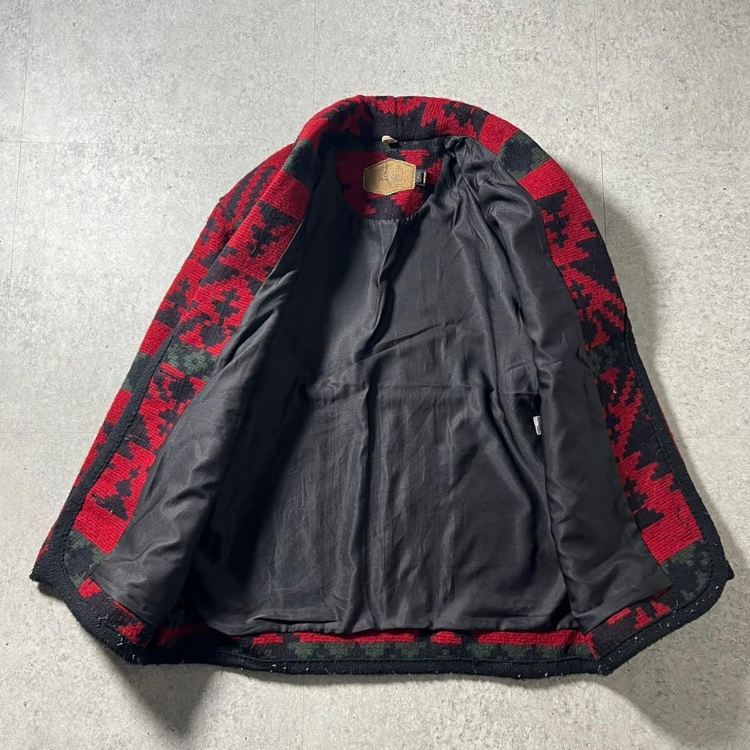 80s ウールリッチ ネイティブ柄 ウールジャケット L USA製