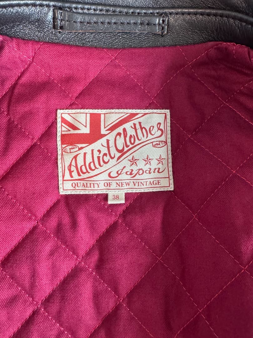 r*e様 ADDICT CLOTHES AD-01SS シングルライダース シー