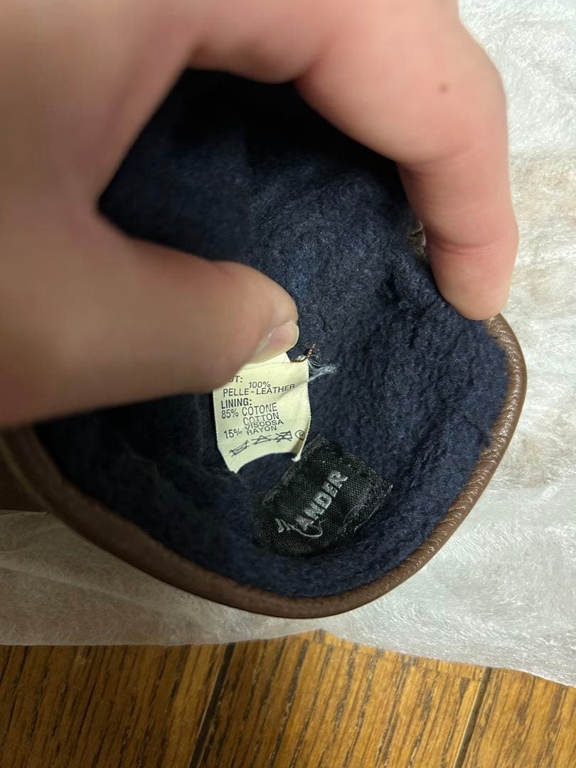 JIL SANDER ブラウン レザーグローブ