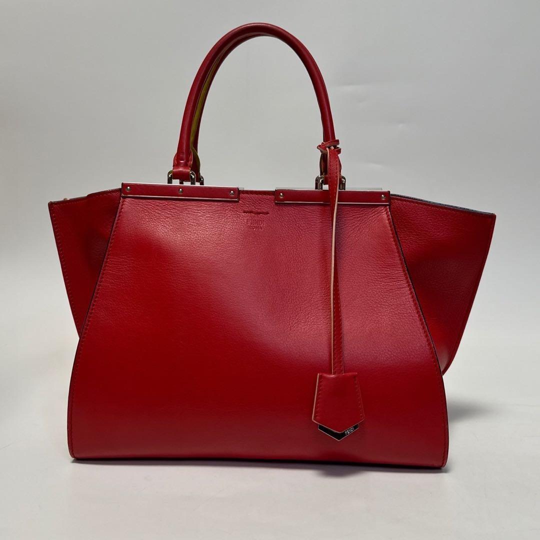 t69【極美品】保存袋付　フェンディ　レザートロワジュール　2wayショルダー.