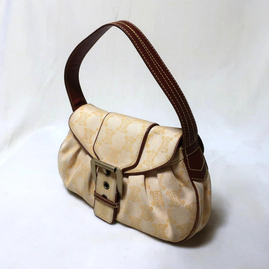 【CELINE】セリーヌ マカダム柄 セミショルダーバッグ ヴィンテージ