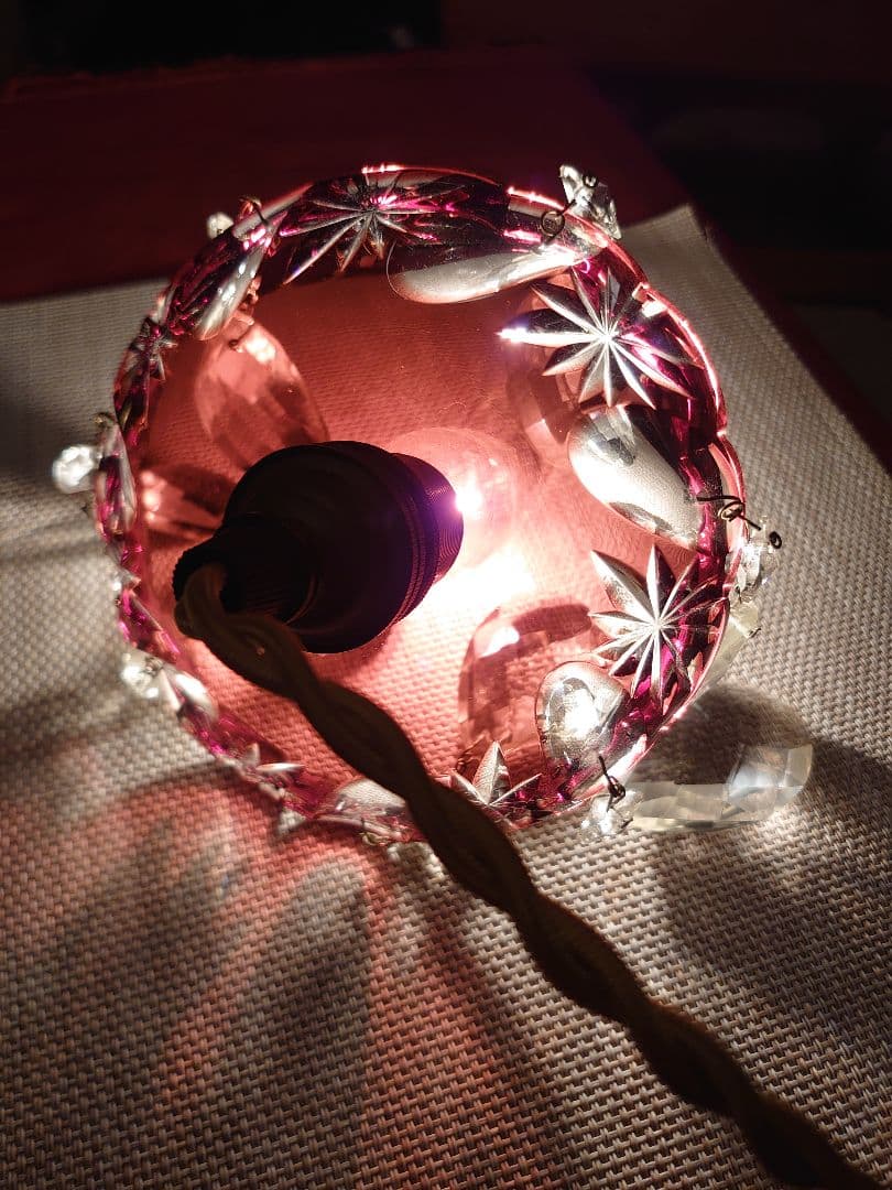 「売約済」BOHEMIA GLASS ボヘミアクリスタル 切子プチシャンデリア