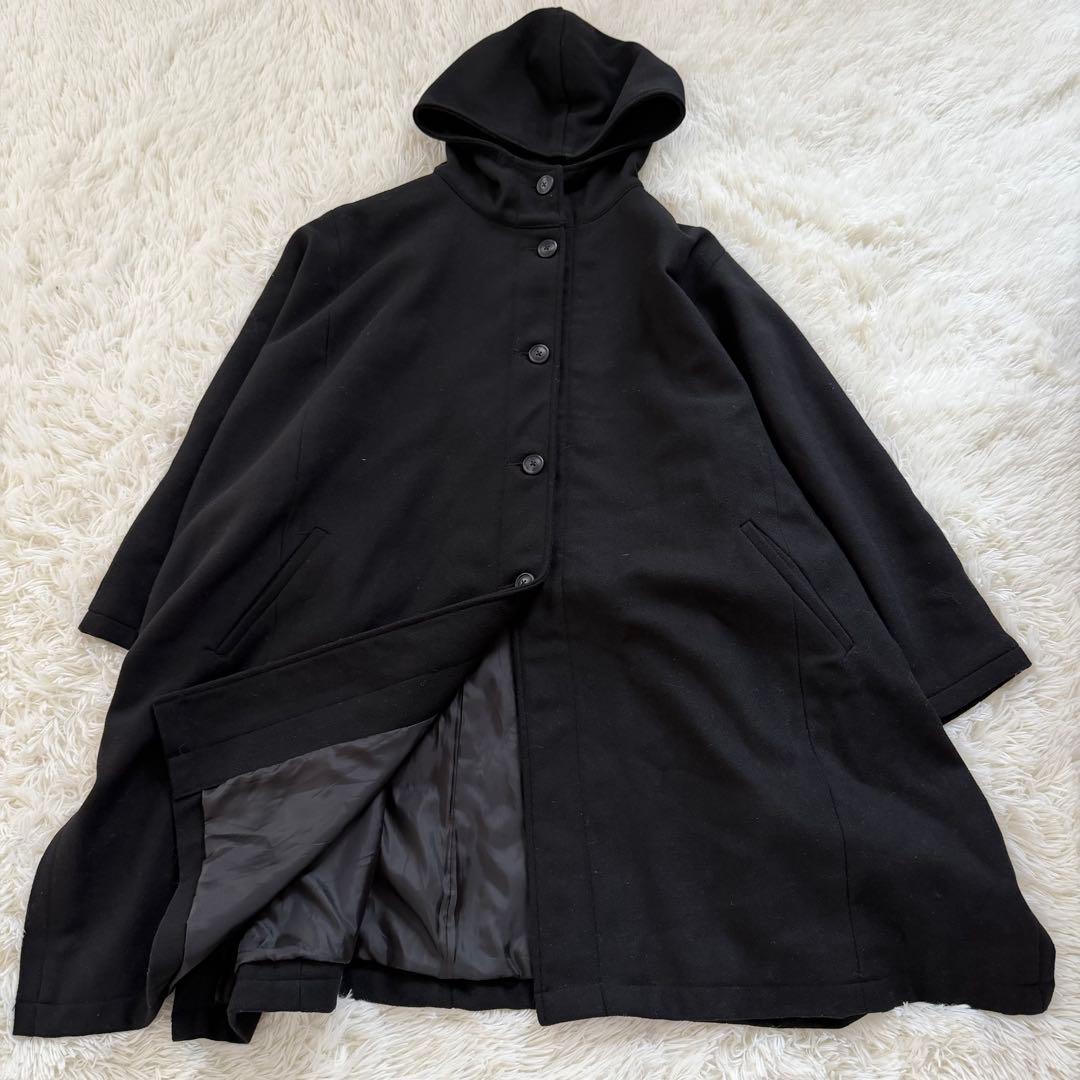 ソウルベリー クロヤギさんからお手紙ついた ふわっとかぶるだけの黒いポンチョ